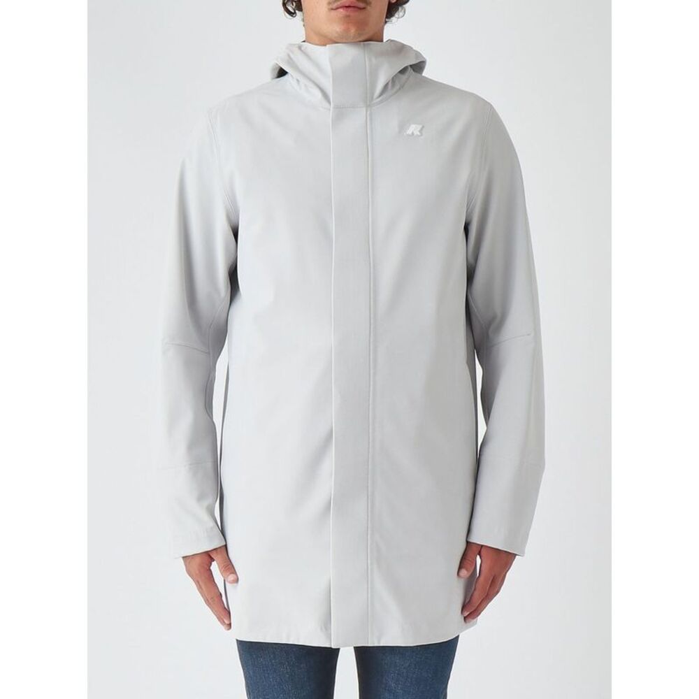 K-Way Men Marlyn K-Way Technical Stretch Fabric Windbreaker Jacket With Hood